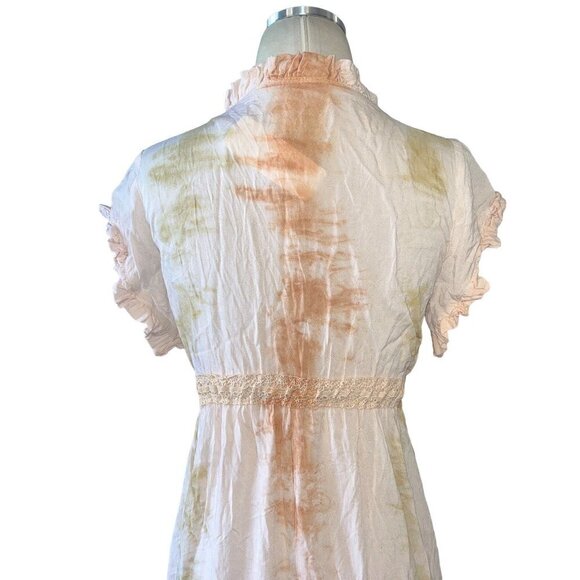 Jen's Pirate Booty Kozmic Flirty Dress in Desert Sun Astral Tie Dye XSmall New - Picture 7 of 14